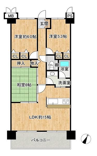 間取りを拡大表示