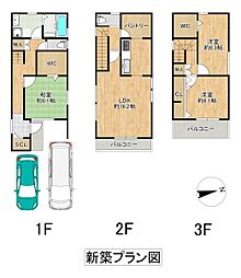 物件画像 北区 百舌鳥梅町1丁 土地 (建築条件無し)