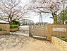 周辺：萩園中学校まで974m