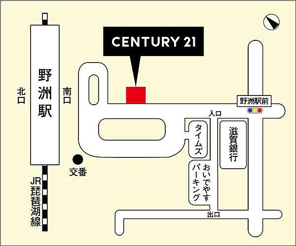 ベルドミールAB　Ｂ棟　野洲市小篠原 ｜滋賀県野洲市小篠原(賃貸アパート3DK・2階・59.10㎡)の写真 その3