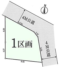 多摩区東生田　建築条件なし売地