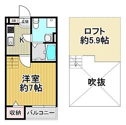 Wistaria加美南の間取図画像