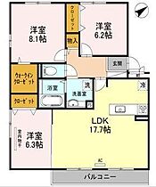 Casa raffine草津  ｜ 滋賀県草津市草津２丁目（賃貸アパート3LDK・2階・85.86㎡） その2