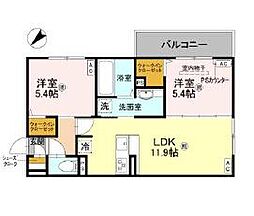 間取図画像 2LDK