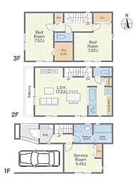 物件画像 2号棟西区新築戸建　カップボード　リビング階段