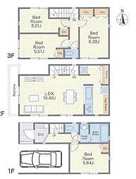 物件画像 3号棟西区新築戸建　カップボード　リビング階段