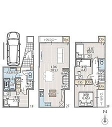 物件画像 6号棟鶴見区新築戸建 リビング階段