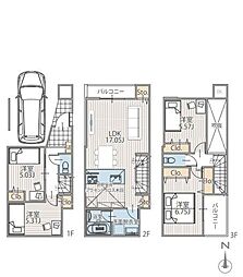 物件画像 8号棟鶴見区新築戸建 リビング階段