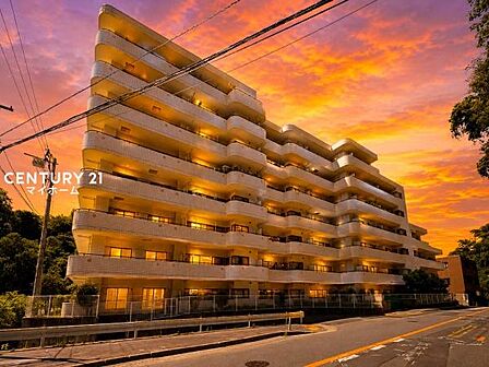 落ち着きのある夕暮れ、家族を優しく迎える住まいです♪(空と明かりなどはCG加工です)