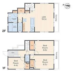 物件画像 2号棟港北区新築戸建 LDK18帖 パントリー 南BL