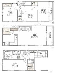 物件画像 5号棟多摩区新築戸建 小学校歩6分 業スー歩3分