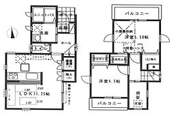 瀬谷区新築戸建 吹抜け 天窓 ソファ・テーブル付