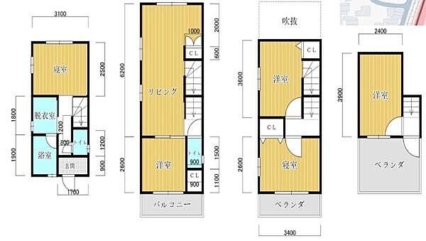 間取りを拡大表示