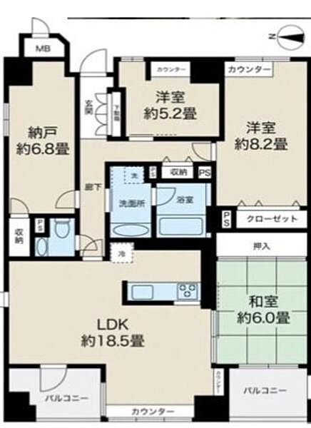 間取りを拡大表示