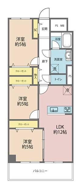 間取りを拡大表示