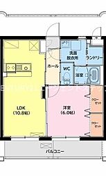 仮）高洲町YMマンション 1階1LDKの間取り
