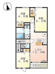 Ark2 2階3LDKの間取り