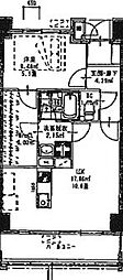 アンムートルーエ 1LDKの間取図画像