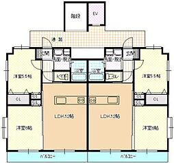 J.feel西池 2LDKの間取図画像