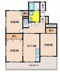 リベーラガーデン2 2LDKの間取図画像