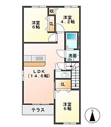 ルアナ 3LDKの間取図画像