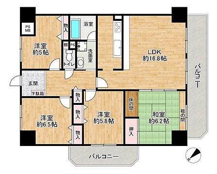 リフォーム履歴有のオートロックマンション
