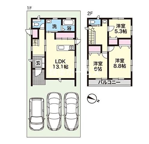 間取り 新潟市西区寺尾上6丁目3-4