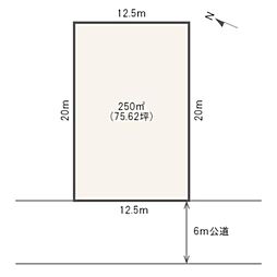 物件画像 売地　建築条件なし　北区新元島町