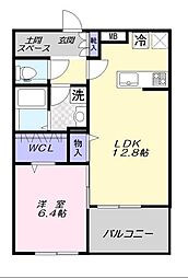 スペリオル 1LDKの間取図画像