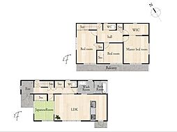 四街道市もねの里5丁目戸建 4LDKの間取り