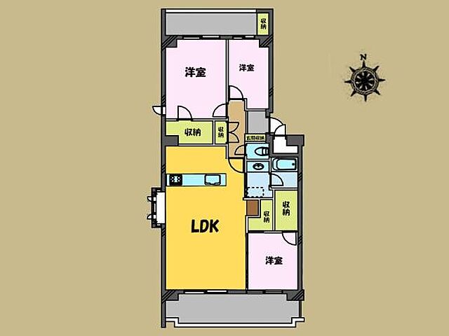 間取り パークハイツ多摩川 9階/-