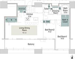 間取図画像 2LDK