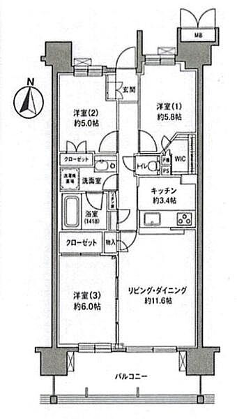 間取りを拡大表示