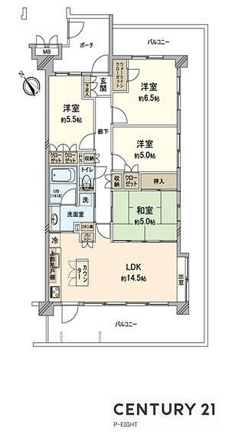 子育てや来客時に便利な和室あり!洋室、和室にそれぞれ収納スペースあり!