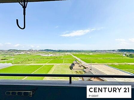バルコニーから見える景色です!