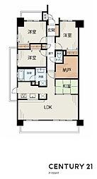 シーアイマンション左京山ヒルズ 4SLDKの間取図画像