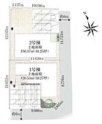 東道路　南道路ともに6ｍで駐車もしやすい平坦な区画です