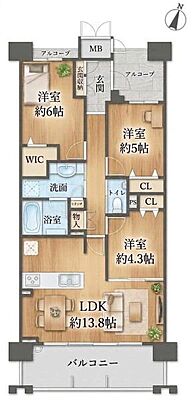 間取り プレサンスロジェ豊橋 2階/-
