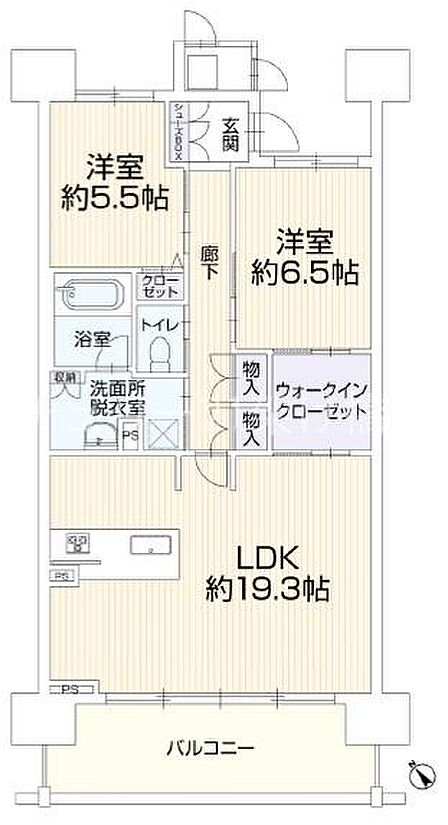 ■新川小学校まで徒歩約5分♪バルコニーからの眺望も◎ ◎専有面積74.93平米のゆとりある3LDK ◎お料理中も会話が弾むカウンターキッチン