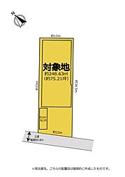 建物・2tクレーン付き約126坪の整形地