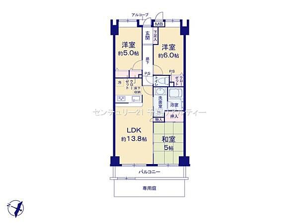 間取りを拡大表示