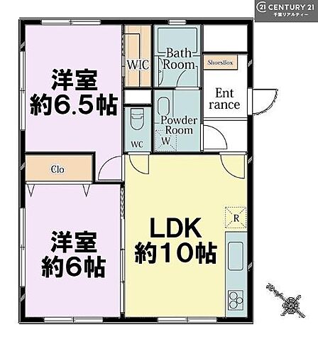 2LDKの魅力的な間取り!LDKはゆったりとした空間で、ご家族との団らん時間が、より一層充実したものになりますね家族との仲が深まり、自然と笑顔が増えそうです!