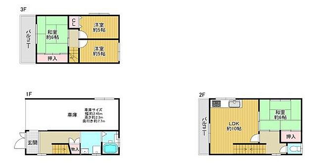 間取り 東大阪市稲田本町3丁目