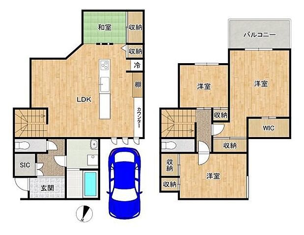 間取り 東大阪市新庄1丁目