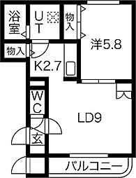 間取図画像 1LDK