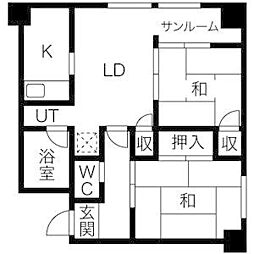 間取図画像 2SLDK