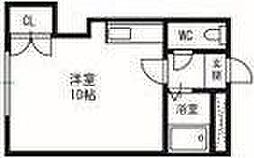 INOVE札幌平岸2条 ワンルームの間取図画像