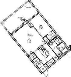R-finoN17 1LDKの間取図画像