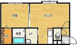 カリメロ 1LDKの間取図画像