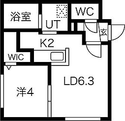 moa317 1LDKの間取図画像